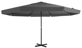 Ombrellone Da Esterni Con Palo İn Alluminio 500 Cm Antracite /
