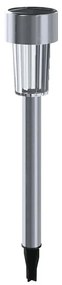 Aigostar - Lampada solare LED 0,006W 1,2V 29,5 cm cromo 6500K IP44