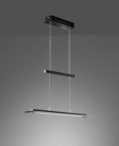 Lampadario con intensità regolabile nero in metallo Tenso – Fischer &amp; Honsel