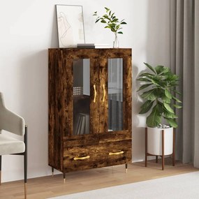 Credenza Rovere Fumo 69,5x31x115 Cm İn Legno Multistrato /