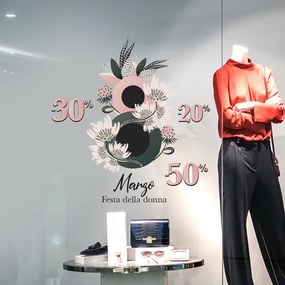 8 marzo festa della donna | Vetrofania