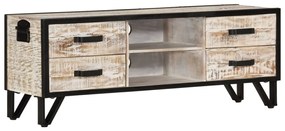 Mobile Porta TV 110x30x41 cm in Legno Massello di Acacia