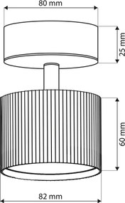 Brilagi - LED Faretto STRIPY 1xGX53/15W/230V nero