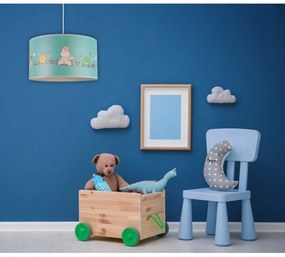 Duolla - Lampadario a sospensione per bambini UNICORN 1xE27/15W/230V diametro 35 cm