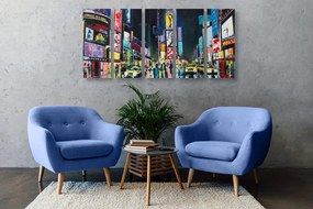 Quadri 5 pezzi – New York colorata