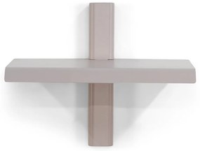 Mensola grigio tortora in metallo 28 cm Hola – Spinder Design