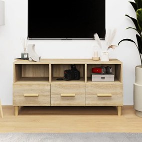 Mobile Porta Tv Rovere Sonoma 102x36x50 Cm Legno Multistrato /