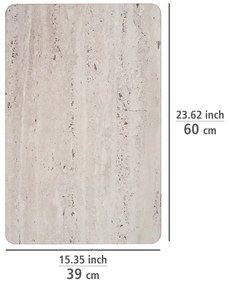 Tappetino da bagno marrone chiaro in terra di diatomee 39x60 cm Puna - Wenko