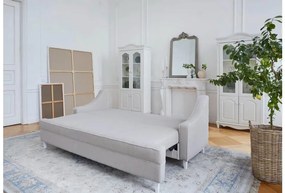 Divano da salotto in tessuto bouclè beige in stile Shabby Chic - Arrediorg