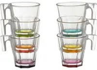 Set 6 tazzine caffè Casablanca in vetro Pasabahce