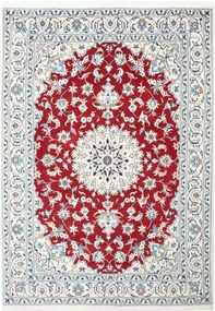 Nain Tappeto persiano 240 x 170 Rosso (Iran) Annodato A Mano