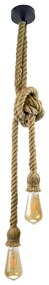 Lampadario a sospensione con filo ROPE 2xE27/12W/230V