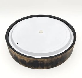 Plafoniera bagno OAK SMOKY 3xE27/15W/230V IP54 Ø37,5 cm rovere/marrone