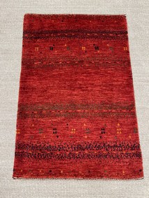 Loribaft Tappeto persiano 90 x 60 Rosso (Iran) Annodato A Mano