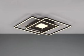 Palfoniera via led 2 quadrati metallo nera 620710332