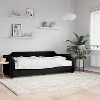 Divano Letto con Materasso Nero 80x200 cm in Tessutocod mxl 72930