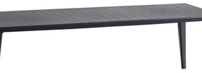 Tavolo da pranzo per giardino Lima KETER struttura e superficie in resina antracite per 8 persone 235x98cm