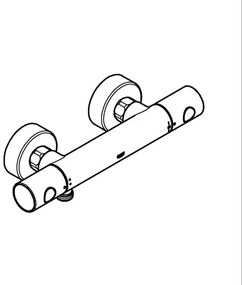 GROHE 34765000 - Miscelatore doccia termostatico GROHTHERM COSMOPOLITAN DN 15, cromato