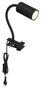 Globo 57911KB - Lampada flessibile con clip ROBBY 1xGU10/25W/230V nero