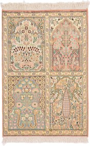 Cashmere Silk Tappeto orientale 60 x 90 (Indian) Annodato A Mano