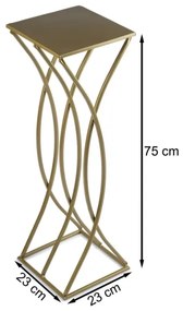 Portafiori 75x23 cm oro