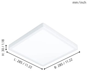 Eglo 99268 - Plafoniera da bagno a LED FUEVA 5 LED/20W/230V IP44