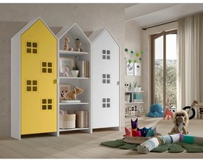 Armadio a giorno giallo e bianco per bambini 173x171,5 cm CASAMI BRUGES - Vipack