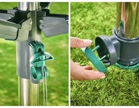 Stendino da giardino argentato 40 m LinoProtect 400 – LEIFHEIT