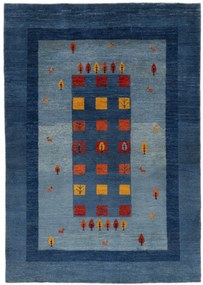 Gabbeh Tappeto 170x240 Blu (Iran) Annodato A Mano