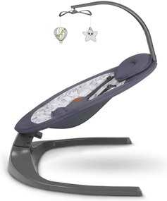 Lionelo - RALF Baby Sdraietta con Melody, 4xAA, Grey/White + Remote Control