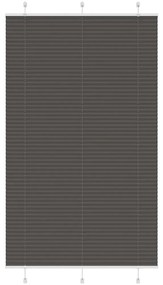 Tenda Plissettata Nera 115x200 Cm Larghezza Tessuto 114,4 Cm /