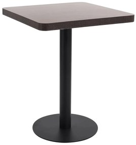 Tavolo Da Bistrot Marrone Scuro 60x60 Cm İn Mdf /
