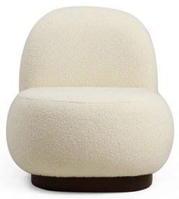 Poltrona bianca in tessuto bouclé Tina - Artie