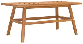 Tavolino 100x50x45 cm in legno massello di acacia