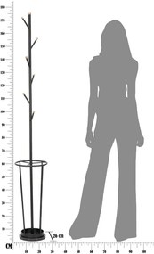 Gancio in metallo nero Glam - Mauro Ferretti