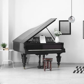 Lampadario a sospensione con filo LATIL 1xE27/60W/230V nero