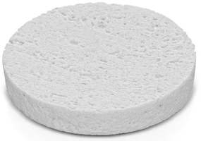 Porta sapone da appoggio bianco in resina effetto pietra Matera