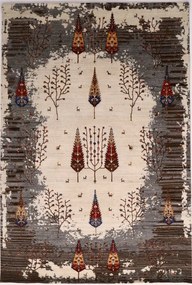 Loribaft Tappeto orientale 200x300 Beige (Indian) Annodato A Mano
