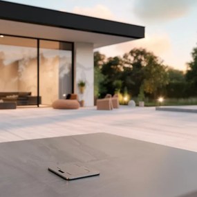 Brilagi - Presa a pavimento da incasso per esterni IP55 cromato opaco rettangolare