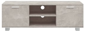 Mobile per tv grigio cemento 120x40,5x35 cm legno multistrato