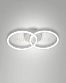 Giotto applique bianca d.30+d.30cm 2 luci a led 3000k - 36w - 3780 ...