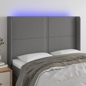 Testiera A Led Grigioscuro 147x16x118/128cm İntessuto /
