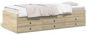 Divano Letto Con Cassetti Senza Materasso 90x190 Cm /