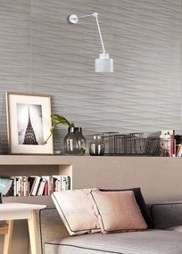 Plafoniera design Yukiko bianco IP20, 1XE27