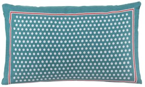 Cuscino divano 30x50 cm pois blu