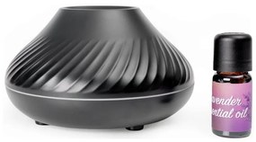 Diffusore di aromi LED RGB con finta fiamma LED/6,5W/5V 130ml nero