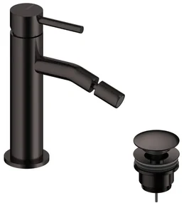 Rubinetto per bidet LOOP SANYCCES nero spazzolato lucido