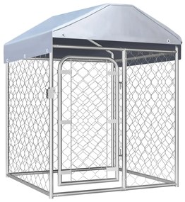Canile da esterno con tetto 100x100x125 cm