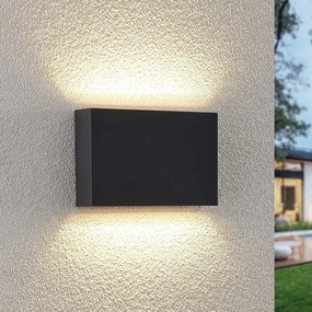 Applique da esterni a LED Jarte Lindby, Nero, Plastica, Moderno, Applique LED da esterni