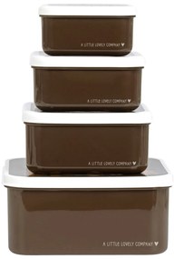 A Little Lovely Company - set di quattro scatole merenda - orsi